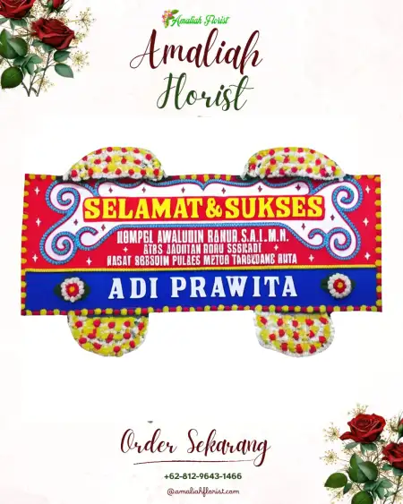 Papan Bunga Ucapan Selamat Klampis Ngasem